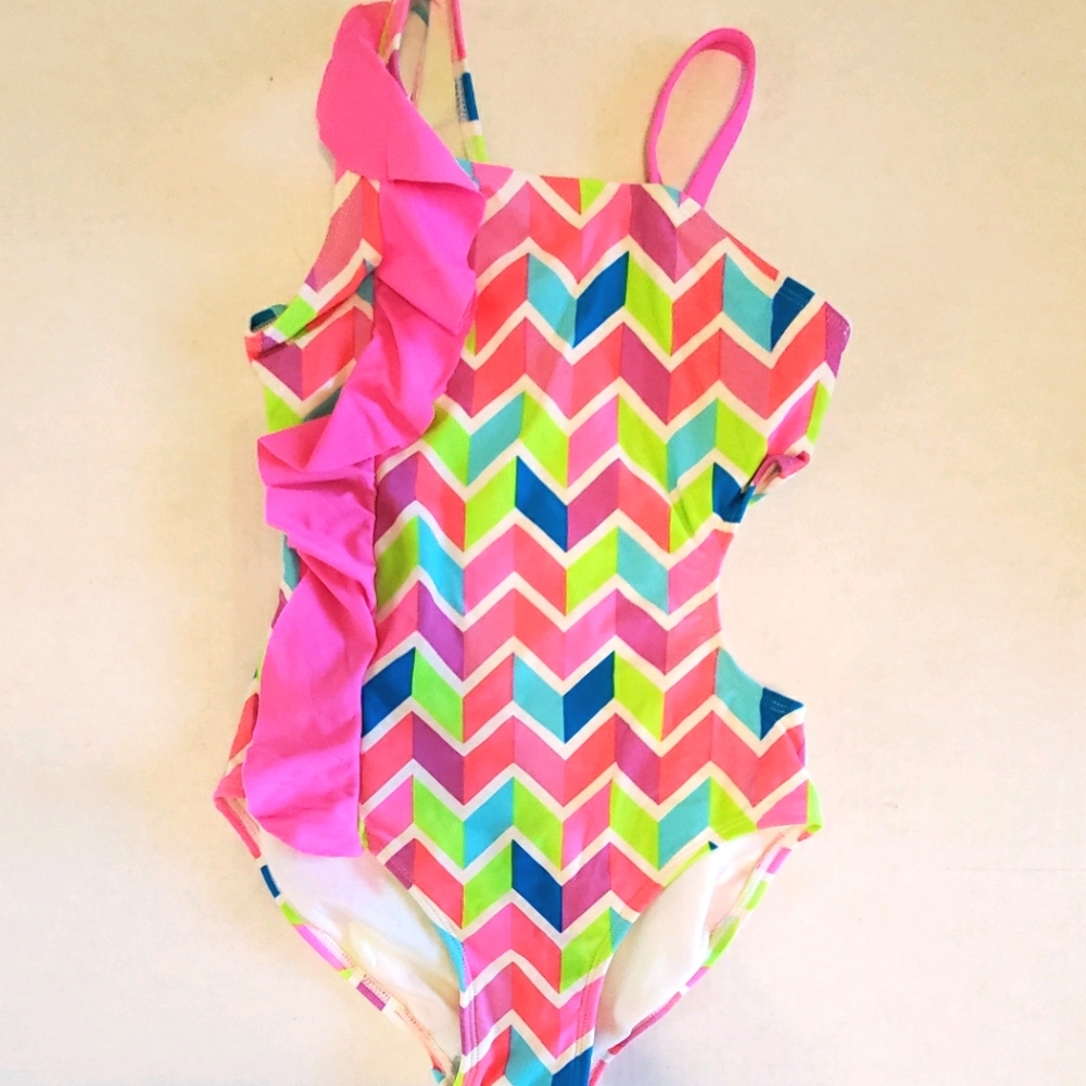 Girls Xhilaration One Piece Swimsuit Sz Meduim